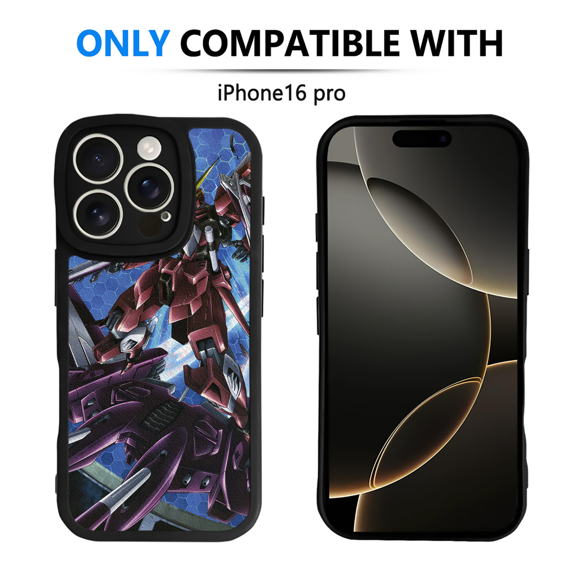 （画像用） 機動戦士ガンダム Mobile Suit Gundam 【iPhone 16シリーズ対応】シリコンスマホケース（レザー調） 材質：シリコン